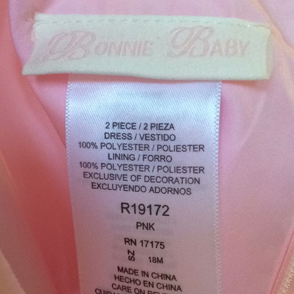 🎉HP🎉[Bonnie Baby] Satin and Bows Dress - Picture 3 of 4